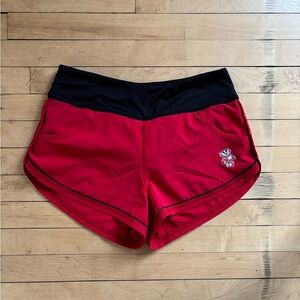 UW MADISON BADGERS MED Women's Red Athletic Shorts